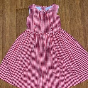 Kayce Hughes red checkered dress NWOT size 6